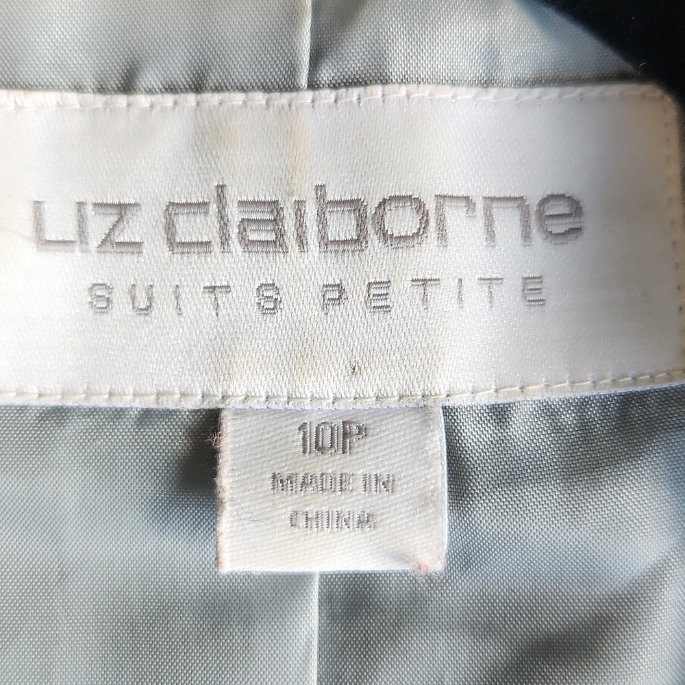 Vintage Liz Claiborne Brown Textured Double-Breasted Blazer - Picture 14 of 15